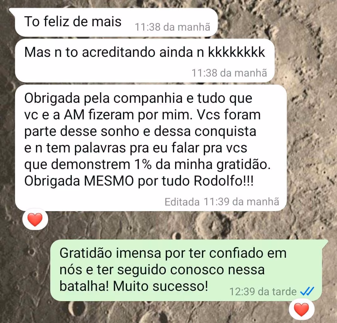 Depoimento de aluno